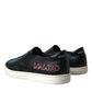 Black Patch Embellished Slip On Men Sneakers Shoes