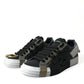 Black Leather Portofino Low Top Men Sneakers Shoes
