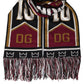Elegant Maroon Wool-Cashmere Men's Scarf