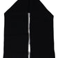 Elegant Black Cashmere Men's Scarf
