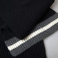 Elegant Black Cashmere Men's Scarf