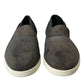 Blue Suede Caiman Men Loafers Slippers Shoes