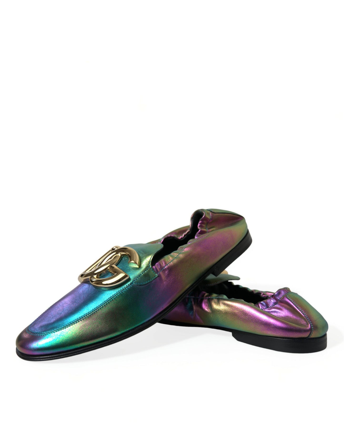 Multicolor Leather DG Logo Loafer Dress Shoes