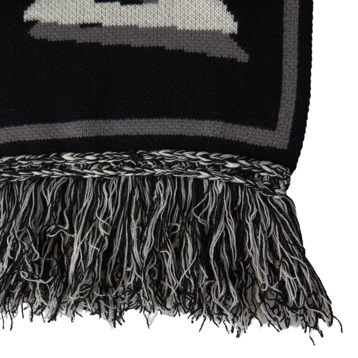 Elegant Black Cashmere Men's Scarf