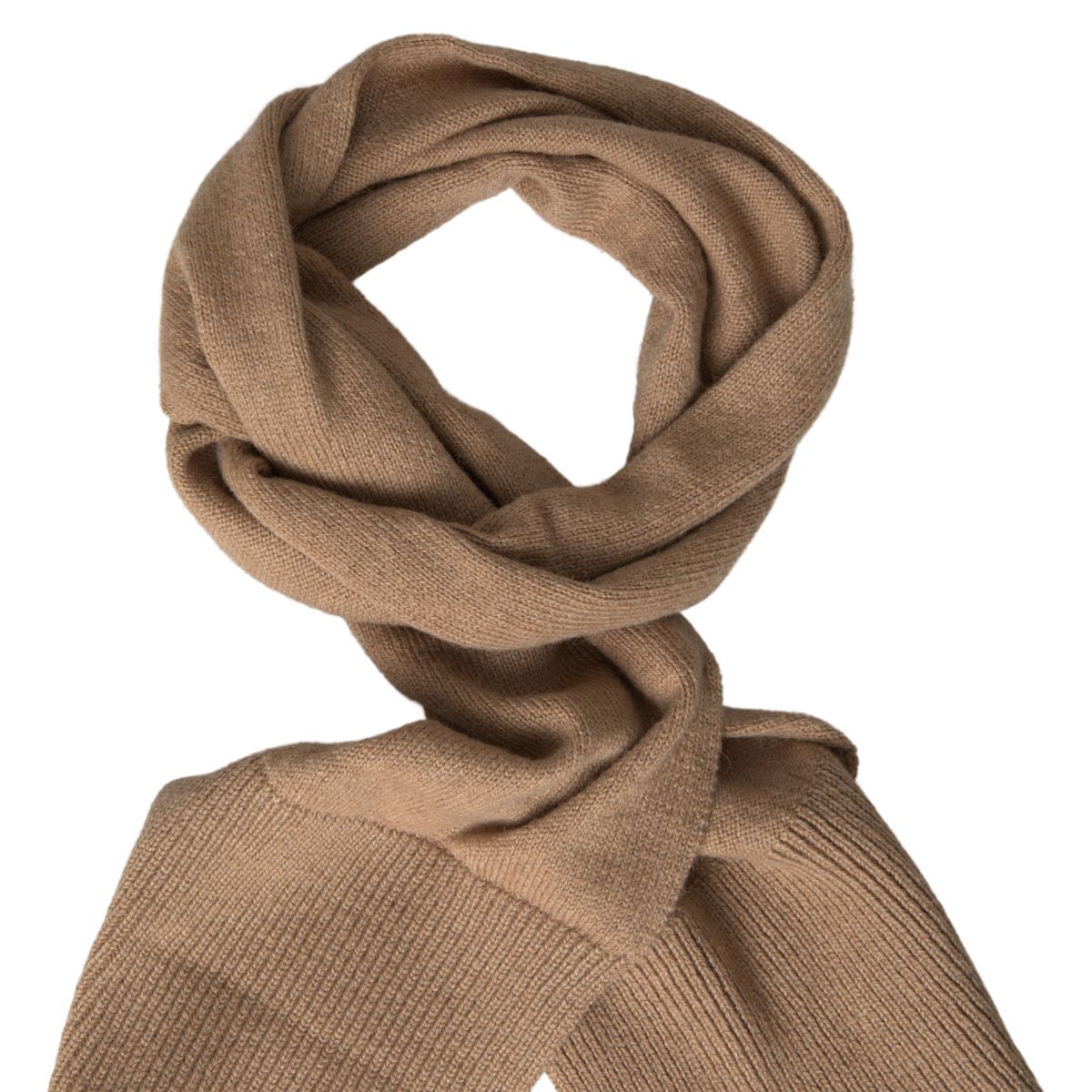 Elegant Camel-Hued Designer Scarf