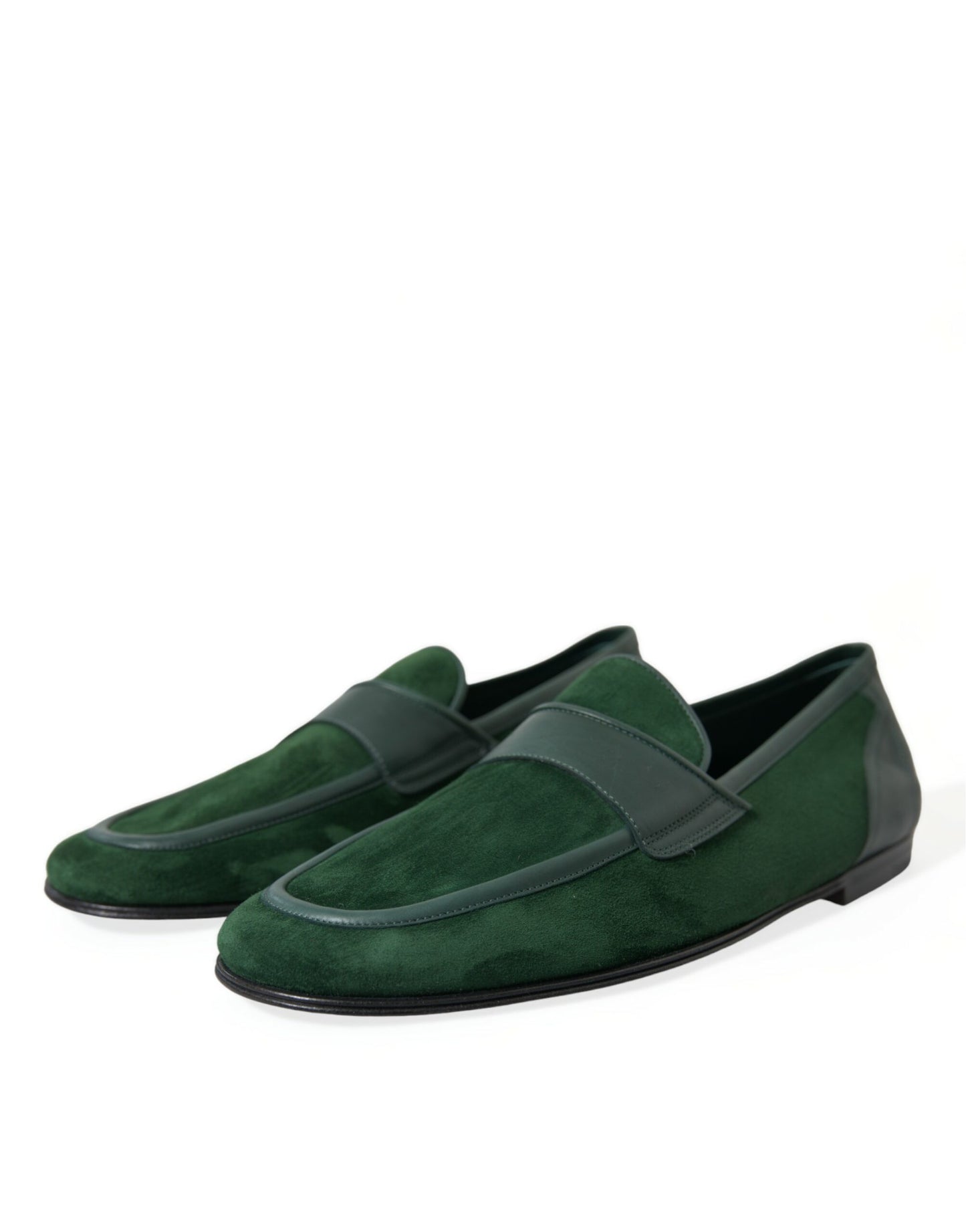 Green Velvet Slip On Men Loafer Dress Shoes