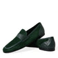 Green Velvet Slip On Men Loafer Dress Shoes