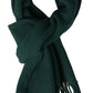 Elegant Green Cashmere Neck Wrap Scarf