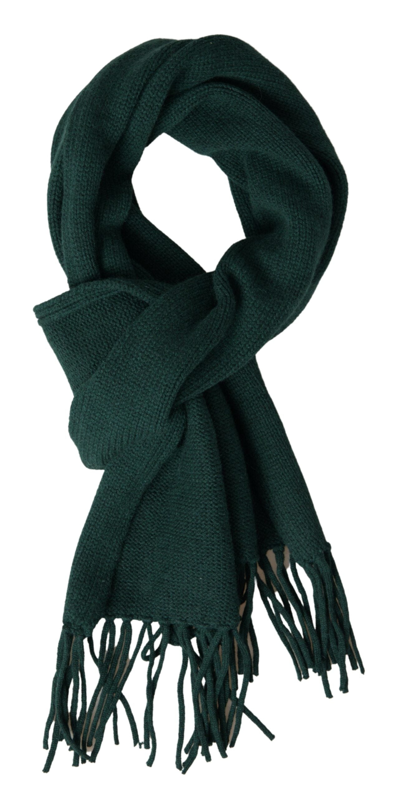 Elegant Green Cashmere Neck Wrap Scarf