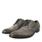 Brown Leather Lace Up Formal Derby Dress Shoes