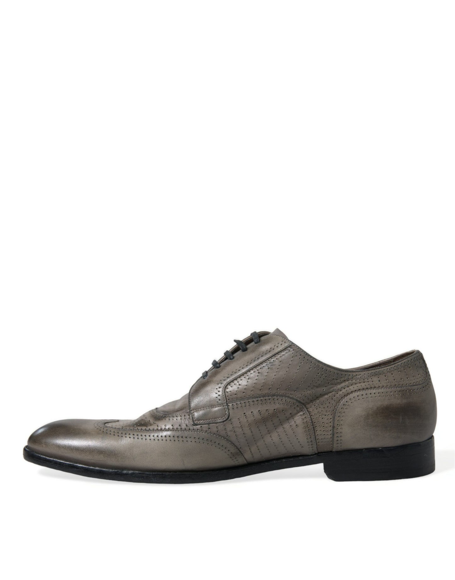 Brown Leather Lace Up Formal Derby Dress Shoes