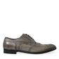 Brown Leather Lace Up Formal Derby Dress Shoes