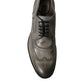 Brown Leather Lace Up Formal Derby Dress Shoes