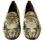 Gold Velvet Brocade Smoking Slipper Dress Shoes