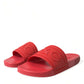 Red Rubber Sandals Slippers Beachwear Shoes