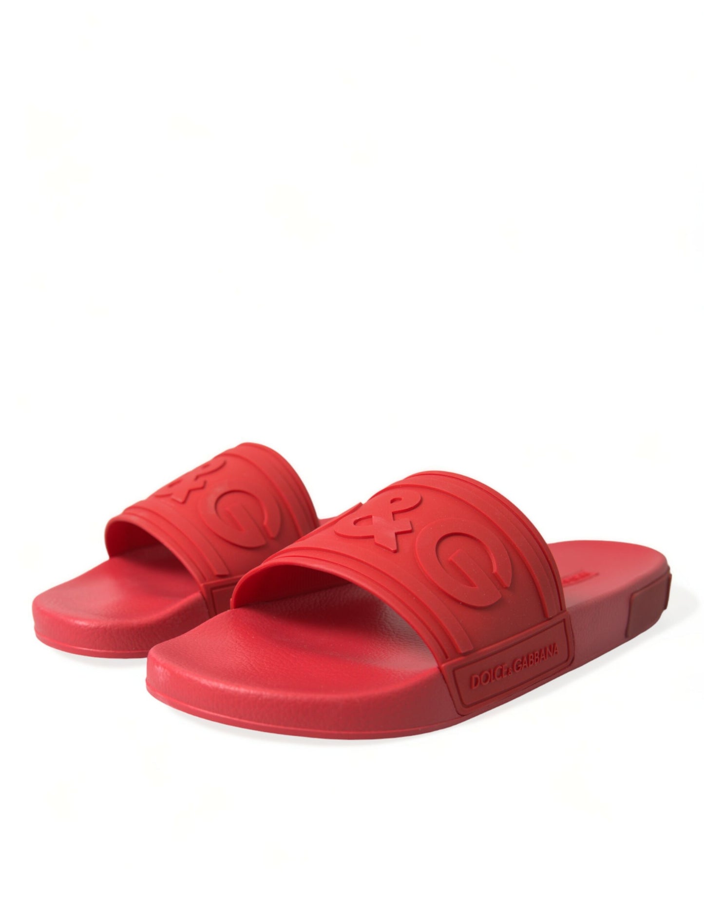 Red Rubber Sandals Slippers Beachwear Shoes