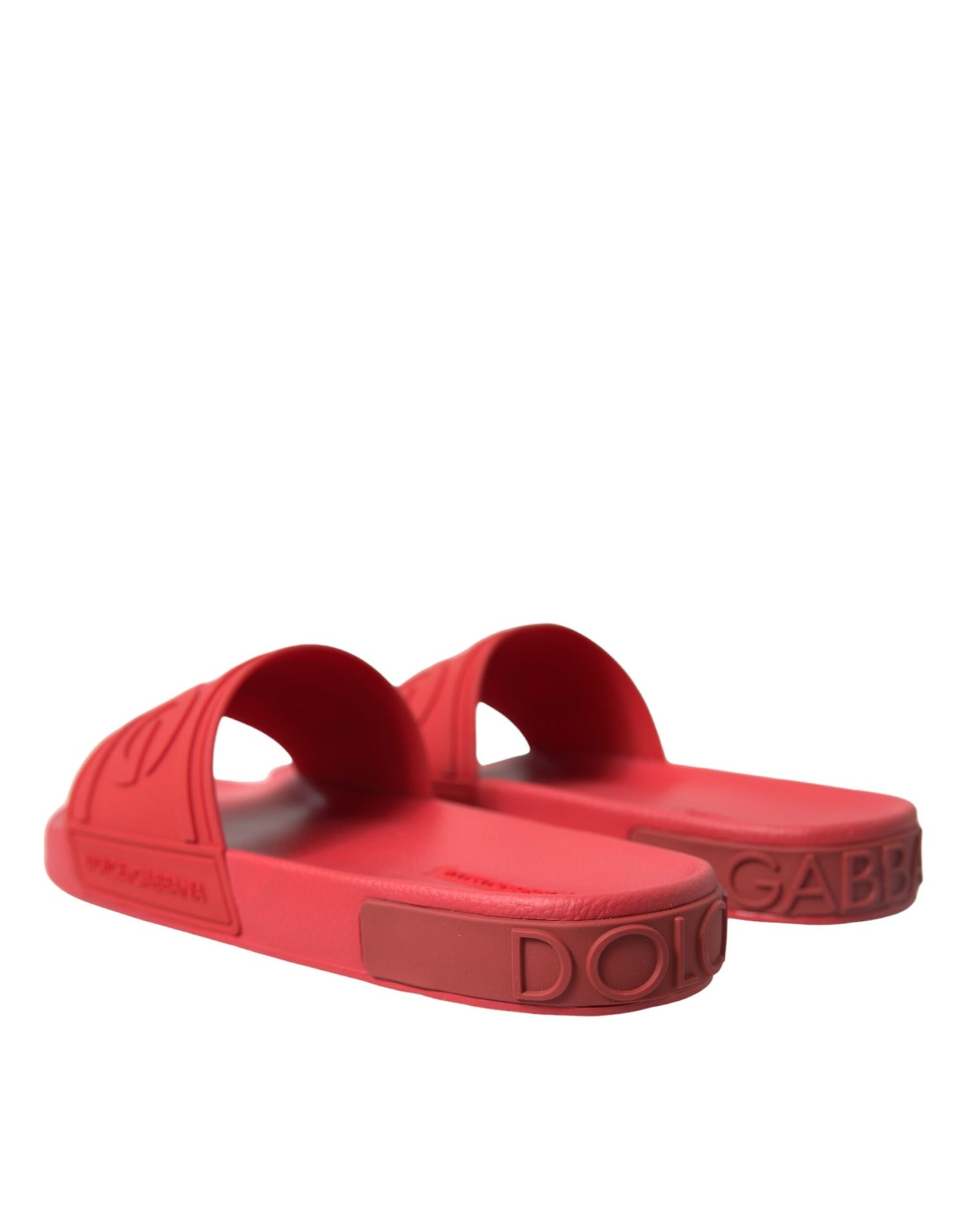 Red Rubber Sandals Slippers Beachwear Shoes