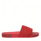 Red Rubber Sandals Slippers Beachwear Shoes