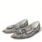 Silver Vally Taormina Lace Crystals Flat Shoes