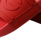 Red Rubber Sandals Slippers Beachwear Shoes