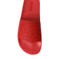 Red Rubber Sandals Slippers Beachwear Shoes
