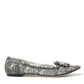 Silver Vally Taormina Lace Crystals Flat Shoes