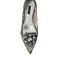 Silver Vally Taormina Lace Crystals Flat Shoes