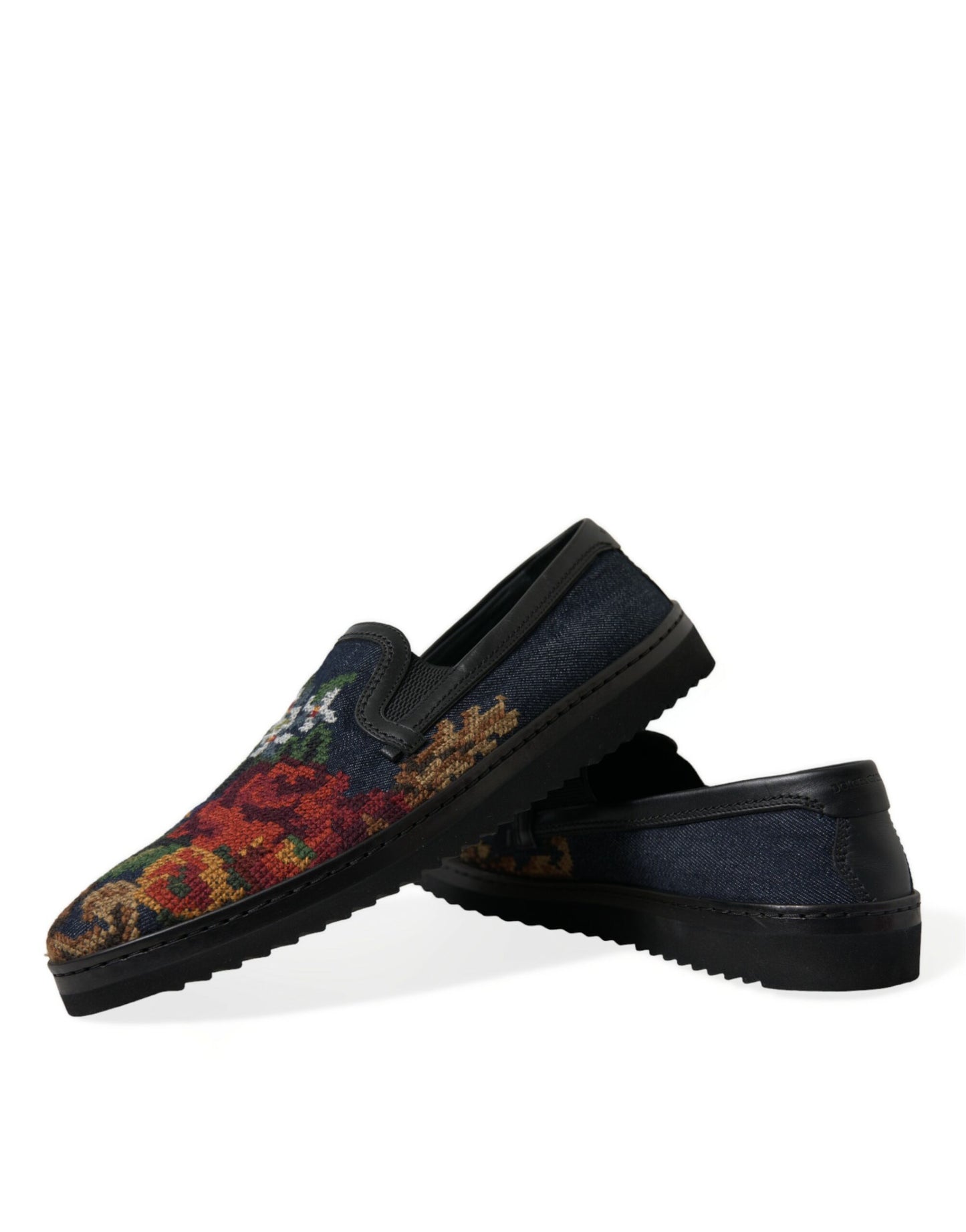 Multicolor Floral Slippers Men Loafers Shoes