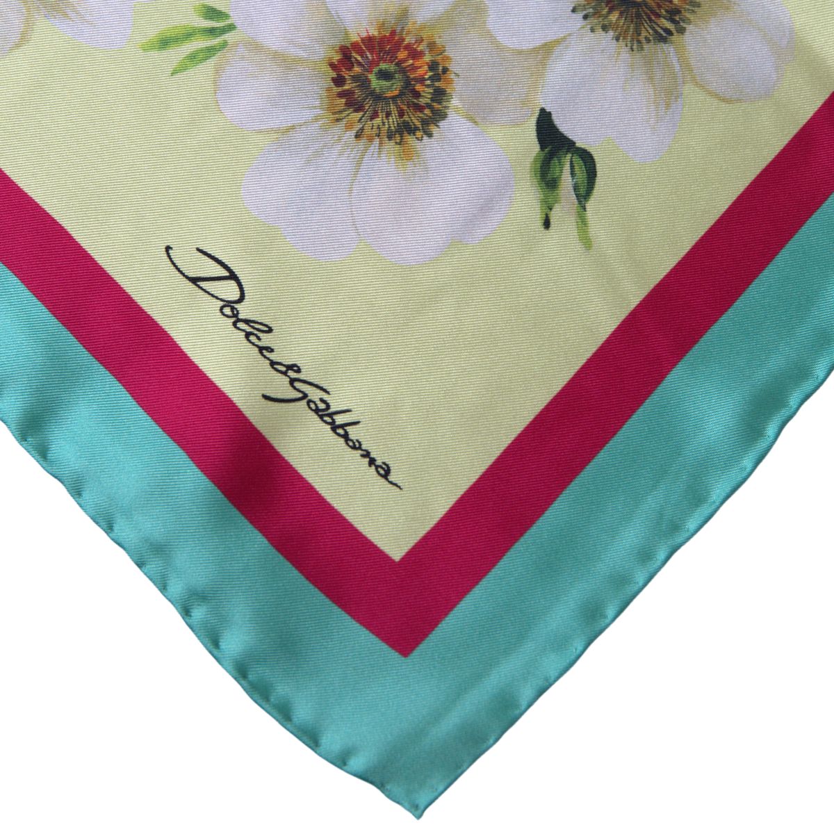 Elegant Multicolor Silk Square Scarf