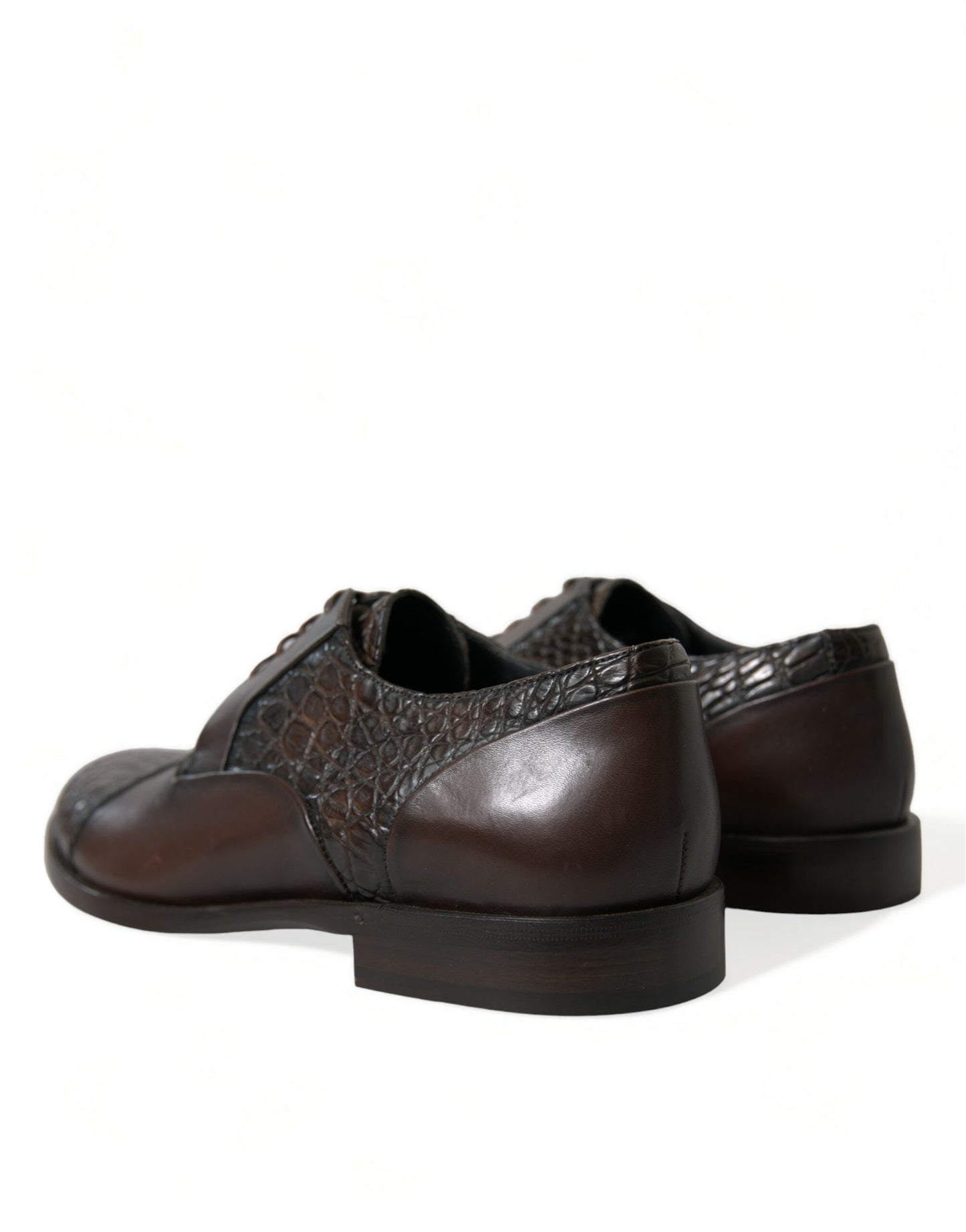 Brown Exotic Leather Lace Up Oxford Dress Shoes