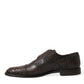 Brown Exotic Leather Lace Up Oxford Dress Shoes