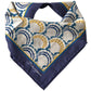 Multicolor Shell Silk Square Handkerchief Scarf