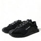 Black NS1 Low Top Lace Up Sneaker Women Shoes