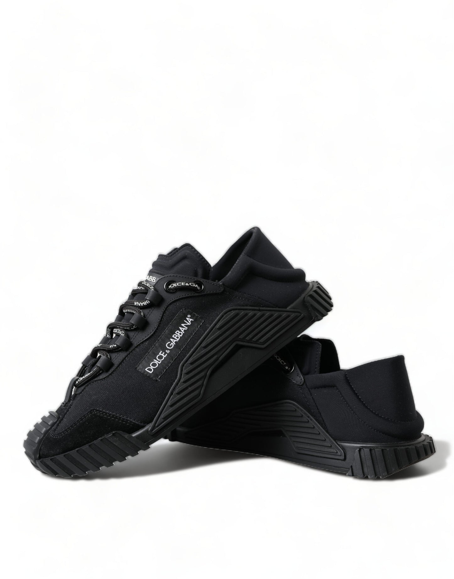 Black NS1 Low Top Lace Up Sneaker Women Shoes