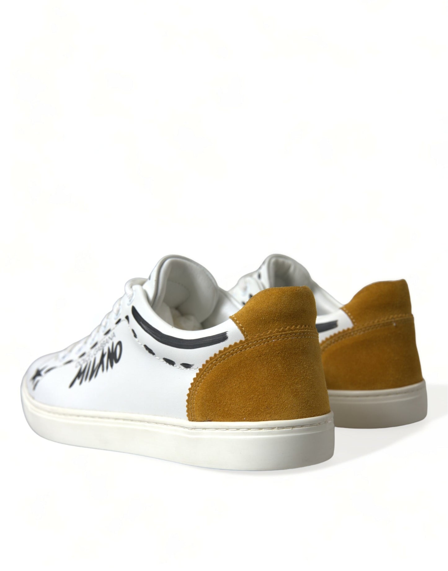 White Leather LOVE Milano Men Sneakers Shoes