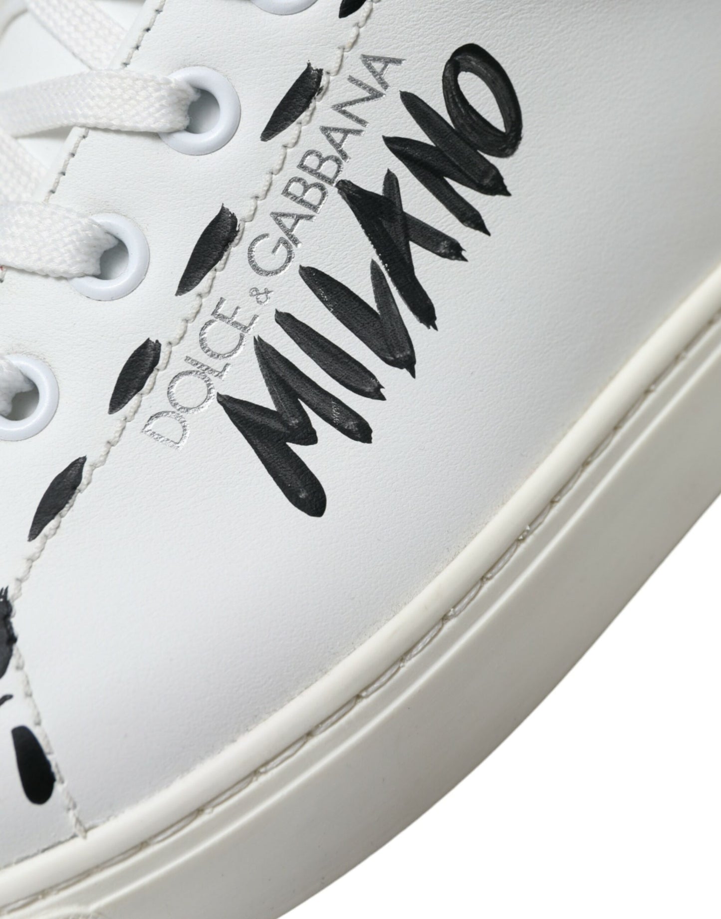 White Leather LOVE Milano Men Sneakers Shoes