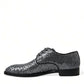Silver Sequined Lace Up Men Derby Dress Shoes