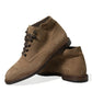 Brown Leather Lace Up Ankle Boots Shoes