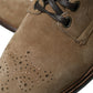 Brown Leather Lace Up Ankle Boots Shoes