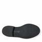 Black Leather Lace Up Formal Derby Dress Shoes