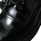 Black Leather Lace Up Formal Derby Dress Shoes
