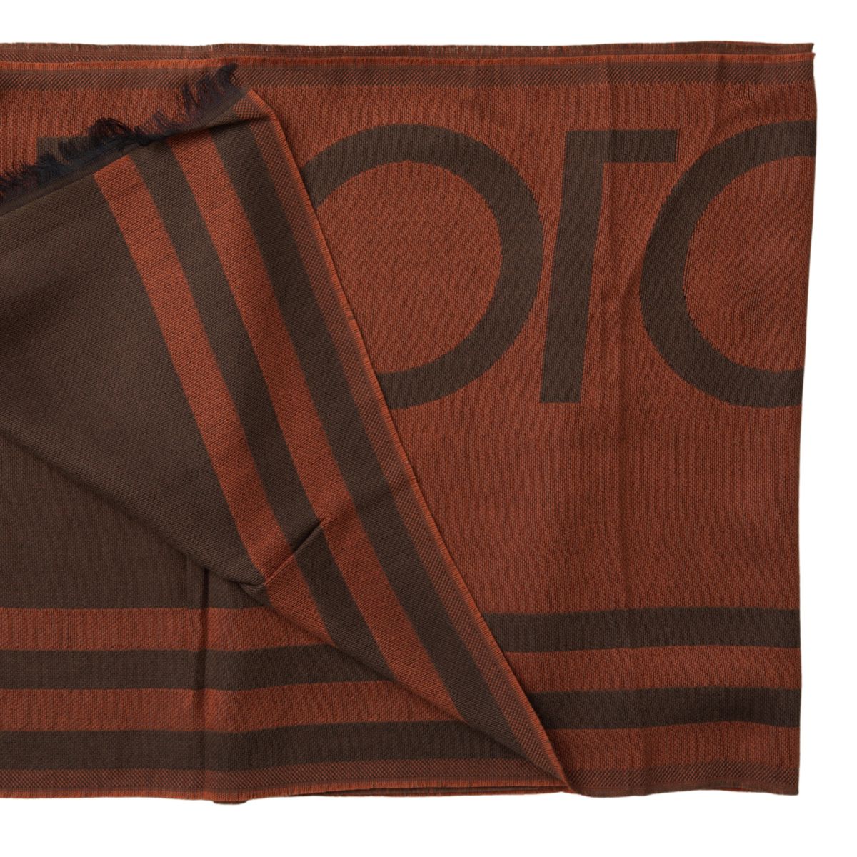 Elegant Brown Cotton Modal Men's Scarf