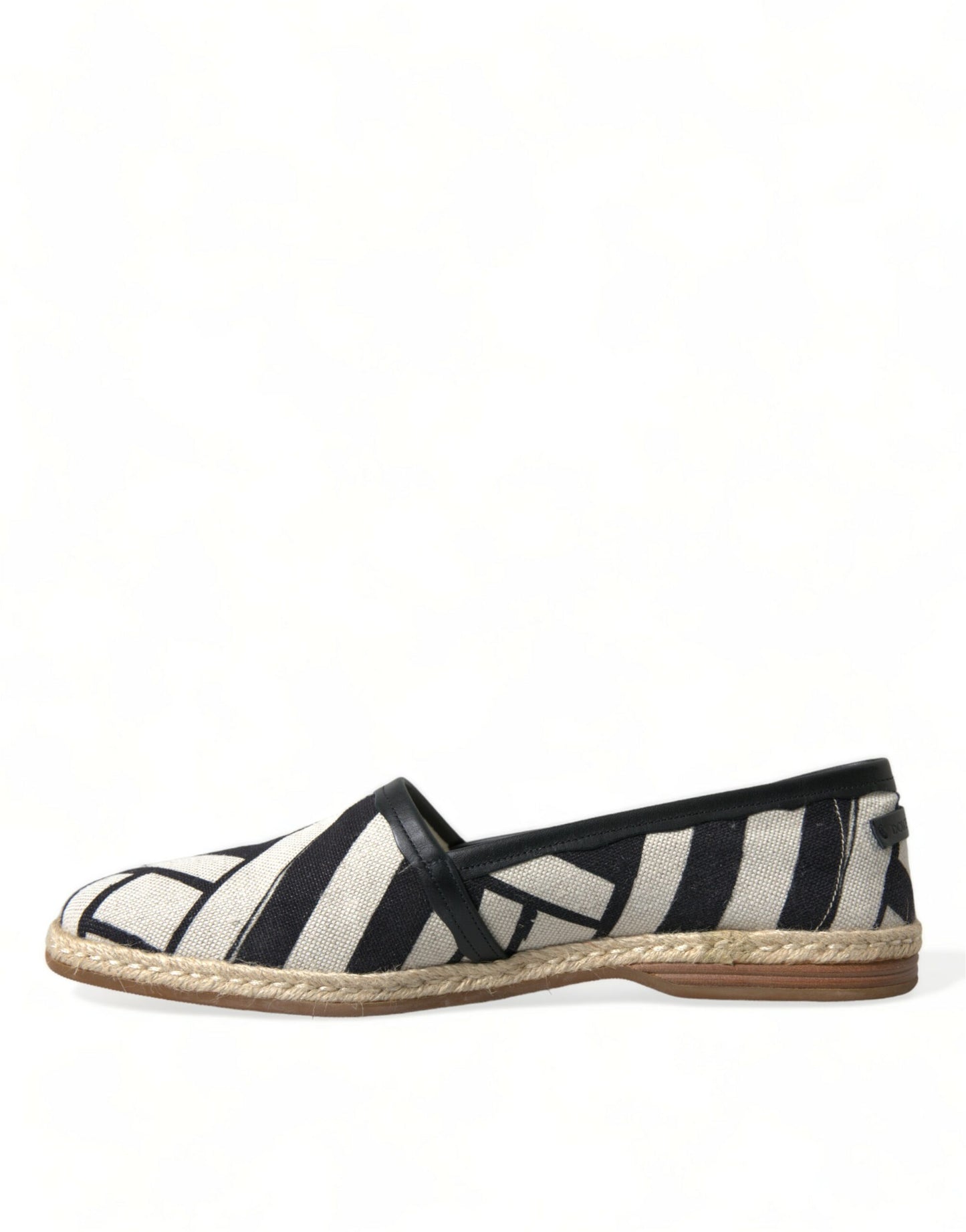 Beige Black Striped Canvas Espadrilles MONDELLO Shoes