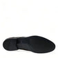 Black Bordeaux Leather Derby Formal Dress Shoes