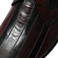 Black Bordeaux Leather Derby Formal Dress Shoes