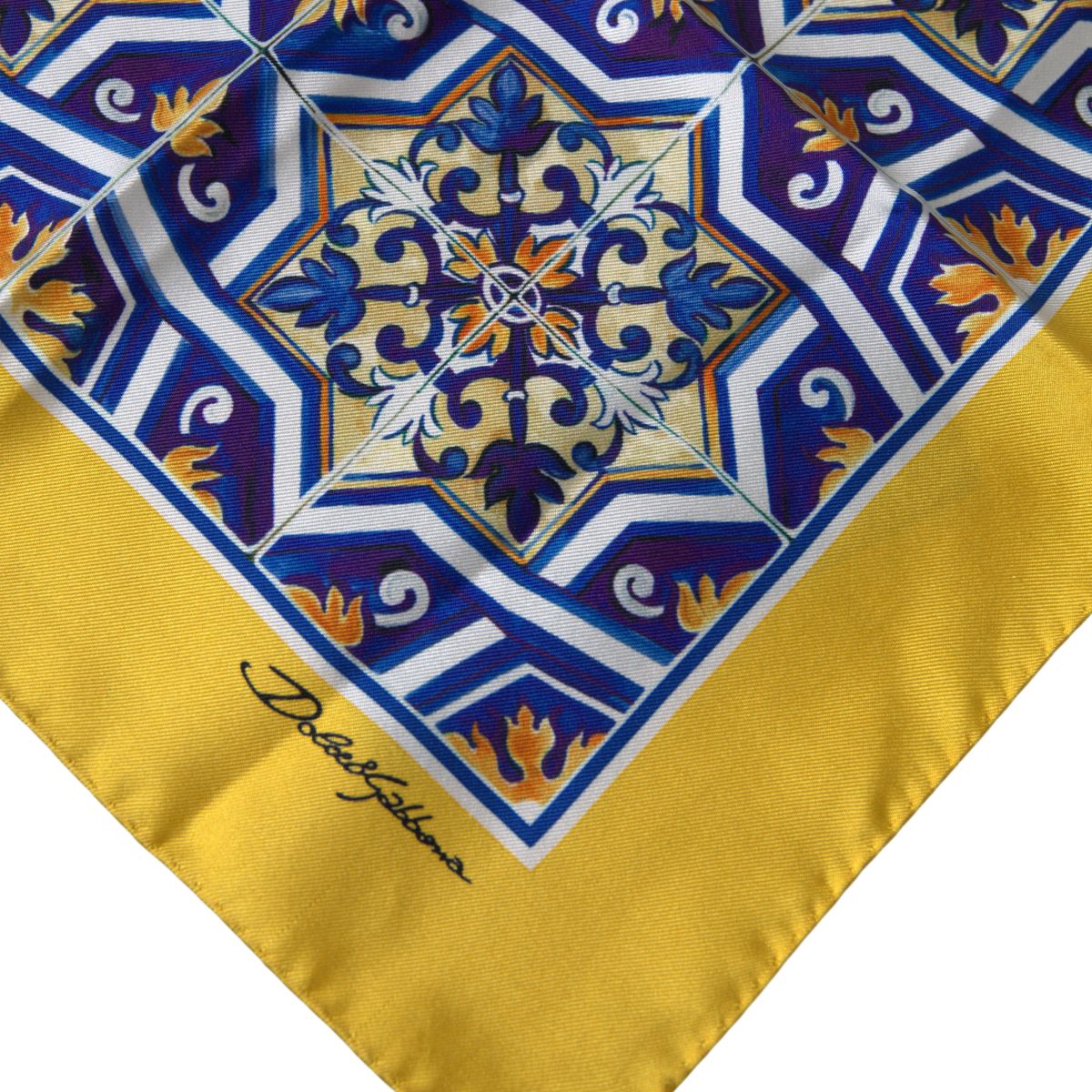 Elegant Multicolor Silk Square Scarf