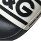 Black White Rubber Sandals Slippers Men Shoes