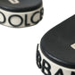 Black White Rubber Sandals Slippers Men Shoes