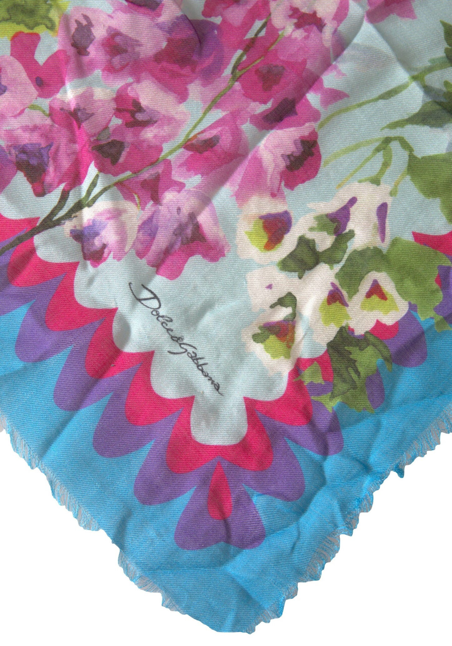 Multicolor Floral Square Shawl Wrap Scarf