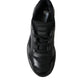 Sleek Low Top Leather Sneakers in Timeless Black
